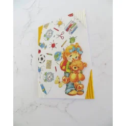 Glückwunschkarte Schulanfang, erster Schultag Mädchen