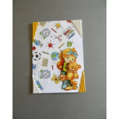 Glückwunschkarte Schulanfang, erster Schultag Mädchen