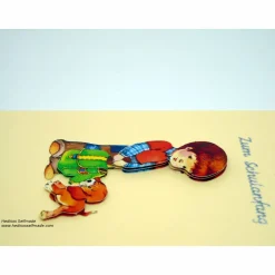 Glückwunschkarte #Schuleinführung #Junge mit Hund  #3-D