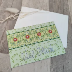 Glückwunschkarte Viel Glück