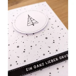 Glückwunschkarte zu Weihnachten - Ein ganz lieber Gruß