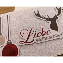 Glückwunschkarte zu Weihnachten - Liebe Weihnachtsgrüße