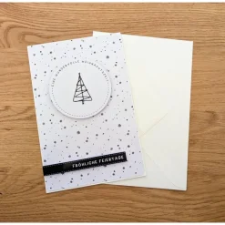 Glückwunschkarte zu Weihnachten - Fröhliche Feiertage