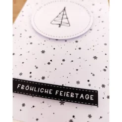 Glückwunschkarte zu Weihnachten - Fröhliche Feiertage