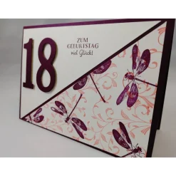 Glückwunschkarte zum 18. Geburtstag