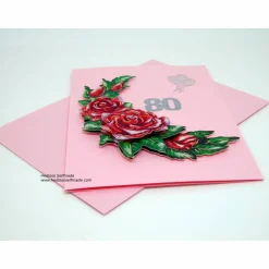 Glückwunschkarte zum 80. Geburtstag