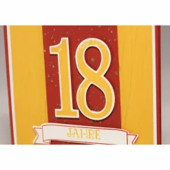 Glückwunschkarte zum 18. Geburtstag