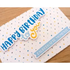 Glückwunschkarte zum Geburtstag - Happy Birthday to you - zauberhafte Momente