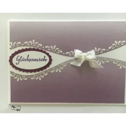 Glückwunschkarte zum Geburtstag Brombeermousse mit Grusstext Handgefertigt mit Stampin'Up Produkten Unikat