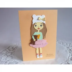 Glückwunschkarte zum Geburtstag, Geburtstagskarte für Mädchen