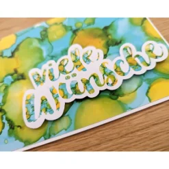 Glückwunschkarte zum Geburtstag - viele Wünsche