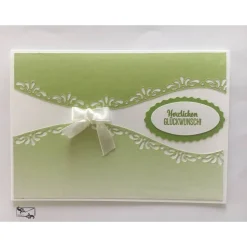 Glückwunschkarte zum Geburtstag  mit Grusstext Handgefertigt mit Stampin'Up Produkten Unikat