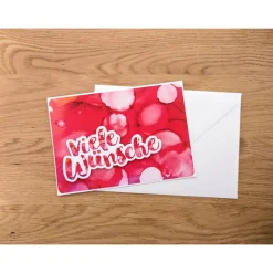 Glückwunschkarte zum Geburtstag - viele Wünsche