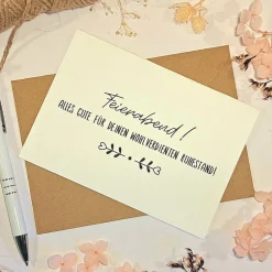 Glückwunschkarte zum Ruhestand – Abschiedskarte Kollege/Kollegin – Feierabend Karte Rente A6