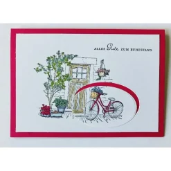 Glückwunschkarte zum Ruhestand Rente Stampin up! Handarbeit Unikat