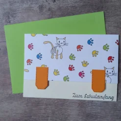 Glückwunschkarte "Zum Schulanfang"