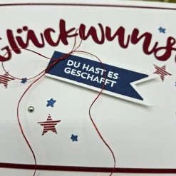 Glückwunschkarte zum Schulabschluss – Karte für Abitur, Realschule oder Abschlussfeier