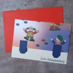 Glückwunschkarte "Zum Schulanfang"