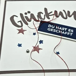 Glückwunschkarte zum Schulabschluss – Karte für Abitur, Realschule oder Abschlussfeier