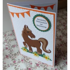 Glückwunschkarte zum Schulanfang,