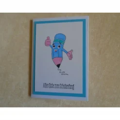 Glückwunschkarte zur Einschulung Schulanfang Jungen Schulkarte Schule Einschulungskarte