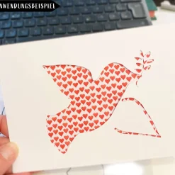 Glückwunschkarte zur ersten Kommunion, Taufe oder Konfirmation