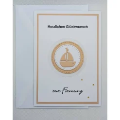 Glückwunschkarte, zur Firmung, Farbauswahl, Handmade