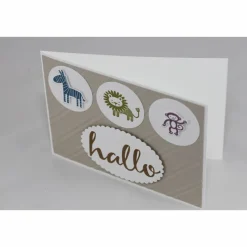 Glückwunschkarte zur Geburt "Zootiere"