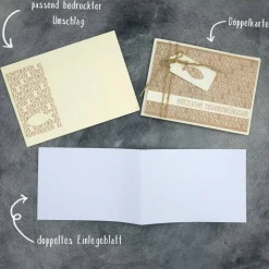 Glückwunschkarte zur Kommunion, Konfirmation, Firmung - mit Fisch-Anhänger