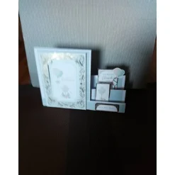 Glückwunschkarte zur Kommunion in zarten blautönen