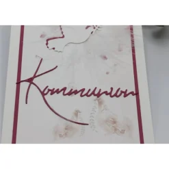 Glückwunschkarte zur Kommunion - Kommunionskarte für Mädchen, Segenswünsche