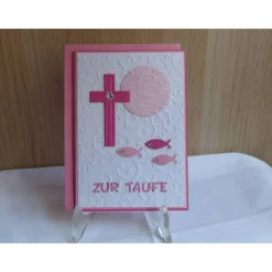 Glückwunschkarte zur  Taufe