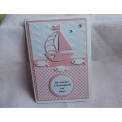 Glückwunschkarte zur  Taufe