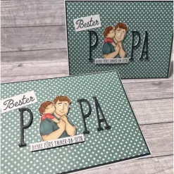 Glückwunschkarten Grußkarten „Bester Papa“ Geburtstag Vatertag Danke Männerkarten Handmade Stampin‘ Up!
