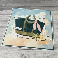 Glückwunschkarten Grußkarten „Happy Birthday“ Geburtstag Sommer Strandtasche Bag Frauen Mädchen Handmade Stampin‘ Up!