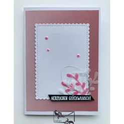 Glückwunschkarten zum Geburtstag Pastelltöne mit Grusstext Handgefertigt mit Stampin;Up Produkten u