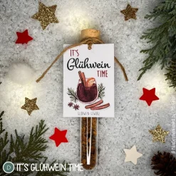 Glühwein-Gewürz im Reagenzglas, Glühwein, Weihnachtsgeschenk, Wichtelgeschenk, kleine Aufmerksamkeit, Punsch