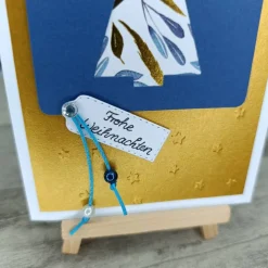 goldfarbene Weihnachtskarten