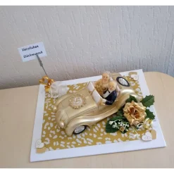 Goldhochzeit Geldgeschenk Cabrio – Originelle Geschenkidee & Tischdeko zur Goldenen Hochzeit 50.Hochzeitstag