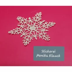 Goldsterne, gestickt in Lace-Stickerei