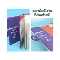 Gotteslob Buchhülle aus Glitzer-Kunstleder Geschenk zur Kommunion