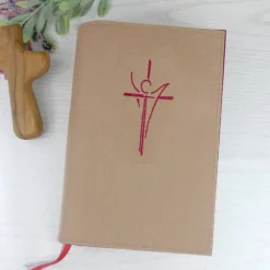 Gotteslobhülle & Bibelhülle aus Filz – personalisiert mit Namen & Kreuz – Geschenk zur Kommunion & Konfirmation