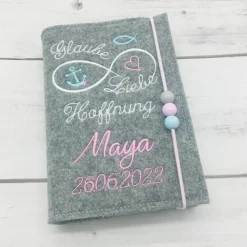 Gotteslobhülle | Glaube Liebe Hoffnung |Gebetbuch Hülle Geschenk Kommunion Firmung Geschenkidee Gott Kirche religiös