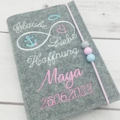 Gotteslobhülle | Glaube Liebe Hoffnung |Gebetbuch Hülle Geschenk Kommunion Firmung Geschenkidee Gott Kirche religiös