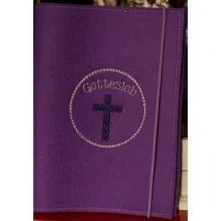 Gotteslobhülle aus 100% Wollfilz mit Wunschmotiv, Gotteslob