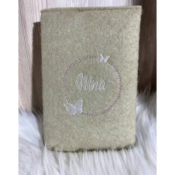 Gotteslobhülle aus Filz (Farbe & Stickerei wählbar) - Hülle für katholisches Gebet- und Gesangbuch