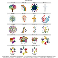 Gotteslob-Hülle aus Filz, verschiedene Designs, Gotteslob-Umschlag, Buchumschlag, Kommunion, Kirche, Gesangsbuch, Gebet