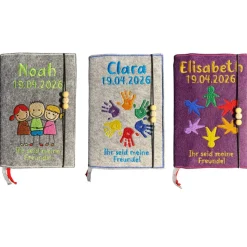 Gotteslob-Hülle aus Filz, verschiedene Designs, Gotteslob-Umschlag, Buchumschlag, Kommunion, Kirche, Gesangsbuch, Gebet