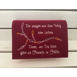 Gotteslobhülle aus Wollfilz - Gotteslobeinband - Schutzhülle für das Gotteslob - Personalisierbar -