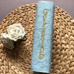 Gotteslobhülle aus Wollfilz mit Fischsymbol – handgemacht | Gotteslob Hülle Filz | Geschenk zur Kommunion